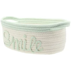 Panier en coton Smile Love ou Home