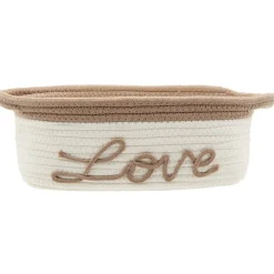 Panier en coton Smile Love ou Home