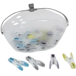 Panier et 24 pinces à linge