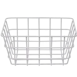 Panier métal filaire blanc