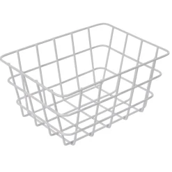 Panier métal filaire blanc