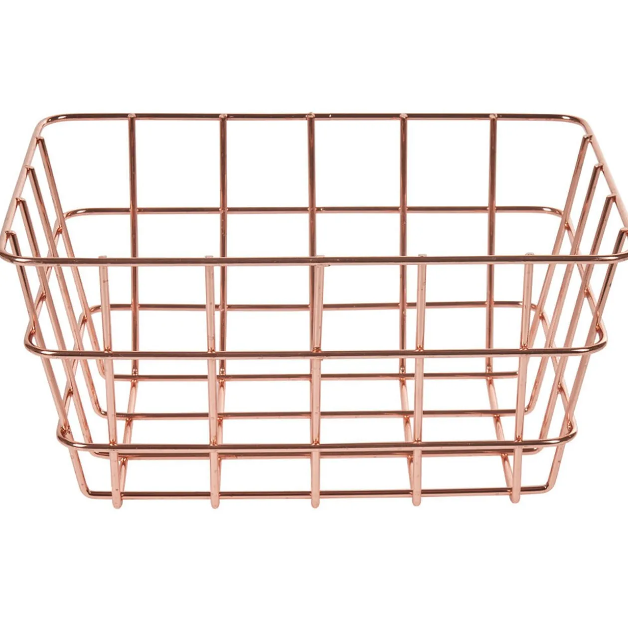 Panier métal filaire doré