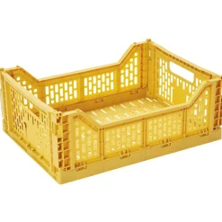 Panier pliant plastique jaune 15L