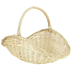 Panier porte bûche osier grand modèle
