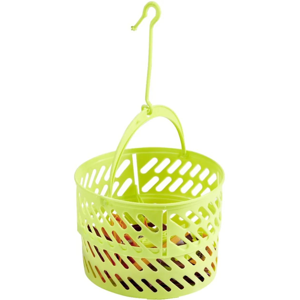 Panier rond avec pince à linge x 30