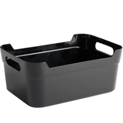 Panière à anses empilable en plastique