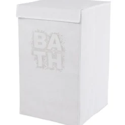 Panière à linge blanche