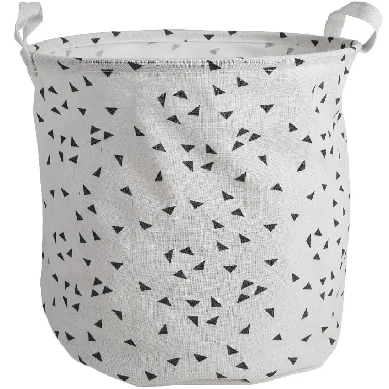 Panière à linge coton motif triangle x3
