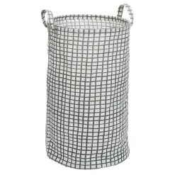 Panière à linge en tissu Ø40xH60cm