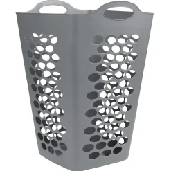 Panière à linge flexible 70 L grise
