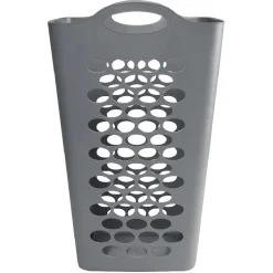 Panière à linge flexible 70 L grise