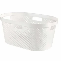 Panière à linge 40L blanc