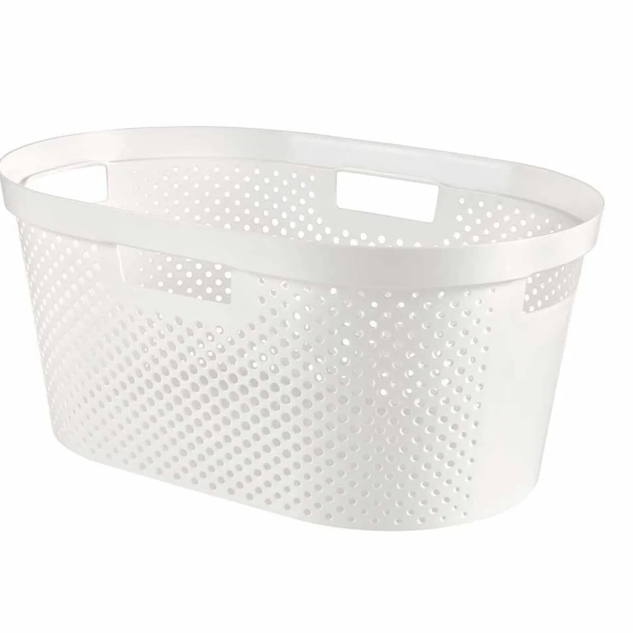 Panière à linge 40L blanc