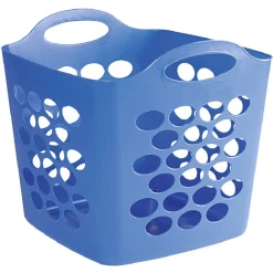 Paniére à linge 33L bleu polypropylene