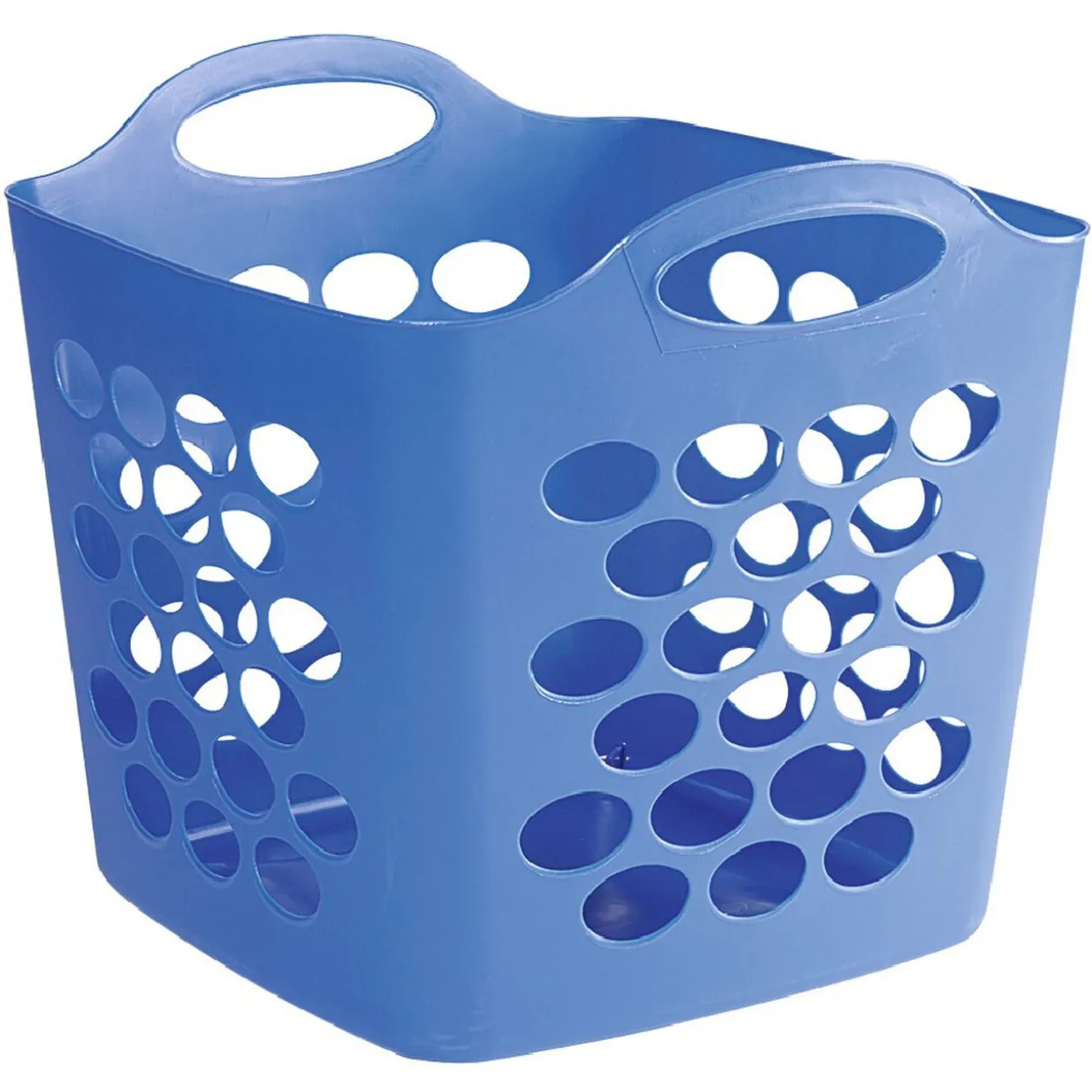Paniére à linge 33L bleu polypropylene