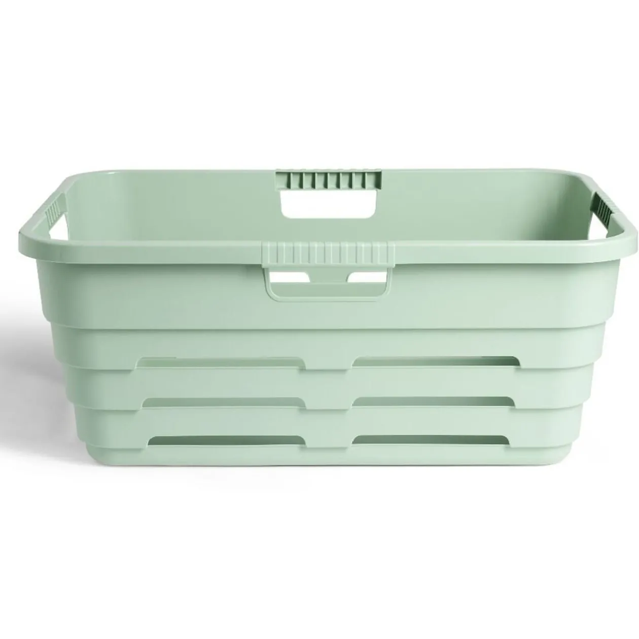 Panière à linge 32L plastique vert