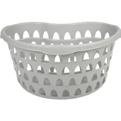 Panière à linge ovale gris
