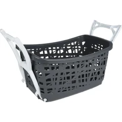 Panière à linge sur pieds et roulettes