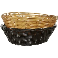 Panière à pain noire et beige x2