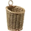 Panière à suspendre osier marron