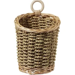 Panière à suspendre osier marron