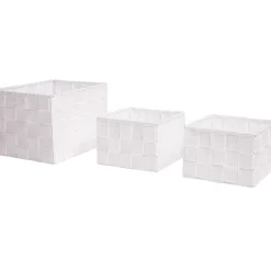 Panière blanche déco X3