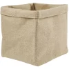 Panière Box Cube jute 31x31x31cm beige