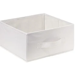 Panière Box Cube 15x29x31cm blanc