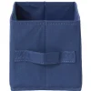 Panière Box Cube 15x31x15cm bleu jean