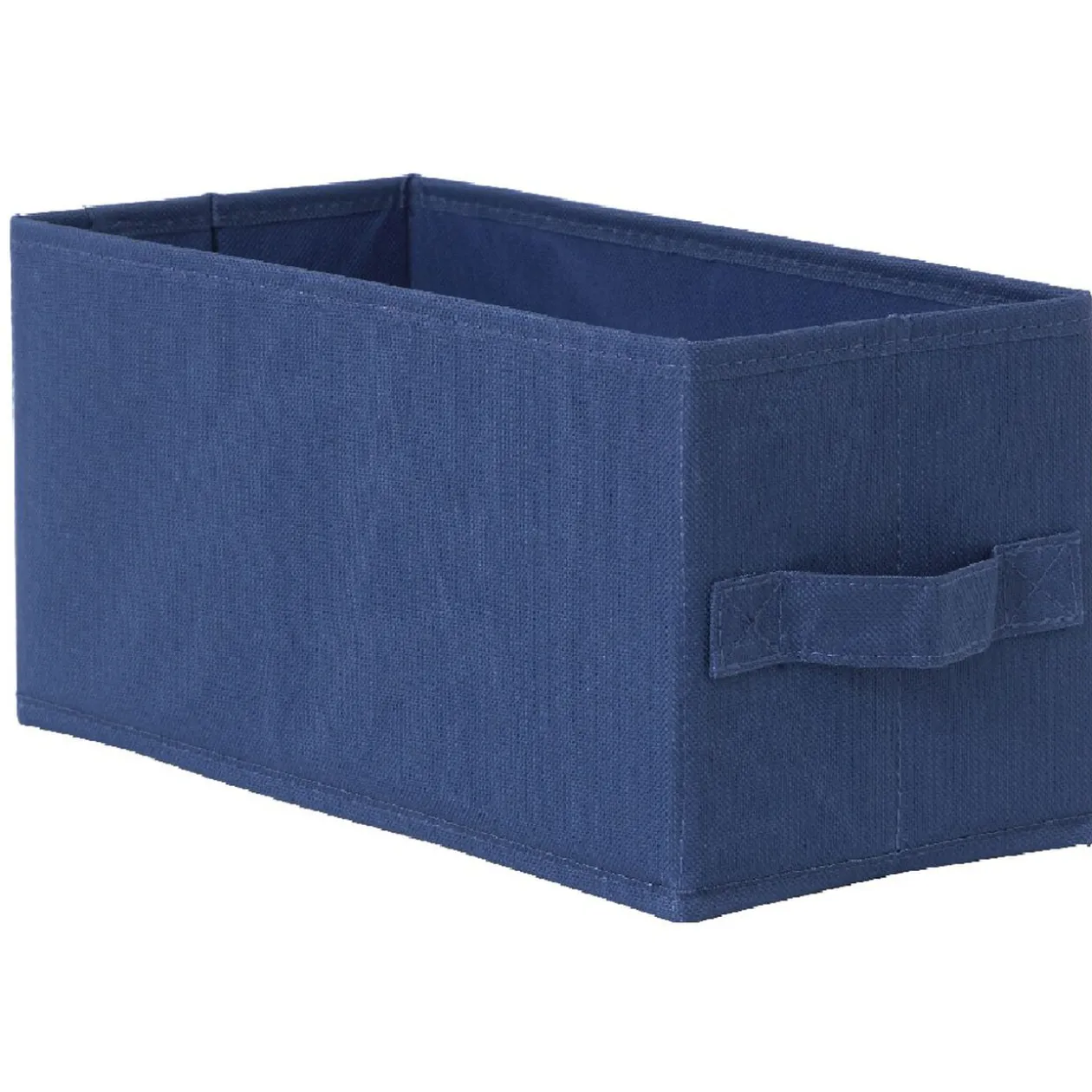 Panière Box Cube 15x31x15cm bleu jean