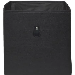 Panière Box Cube 31x29x31cm feutrine noir