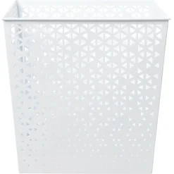 Panière Box Cube 30x30x30cm métal perforé - 3 coloris