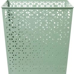 Panière Box Cube 30x30x30cm métal perforé - 3 coloris