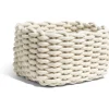 Panière écrue tressée