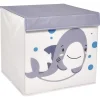 Panière cube motif animal pour enfant