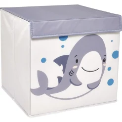 Panière cube motif animal pour enfant
