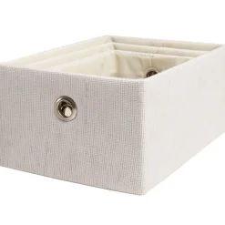 Panière déco encastrable blanche X3