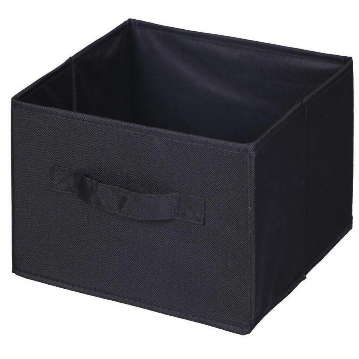 Panière de rangement carrée noire