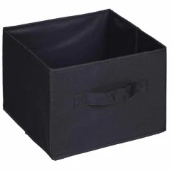 Panière de rangement carrée noire