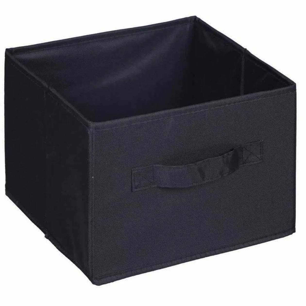 Panière de rangement carrée noire