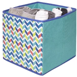 Panière de rangement design zigzag