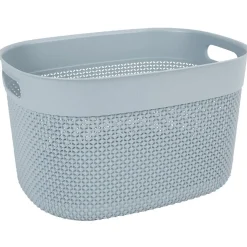 Panière de rangement gris 18 L