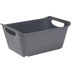 Panière de rangement grise 5 L