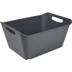 Panière de rangement grise 18 L