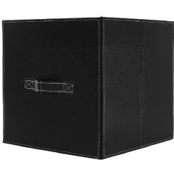 Panière de rangement noir à poignée