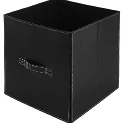 Panière de rangement noir à poignée