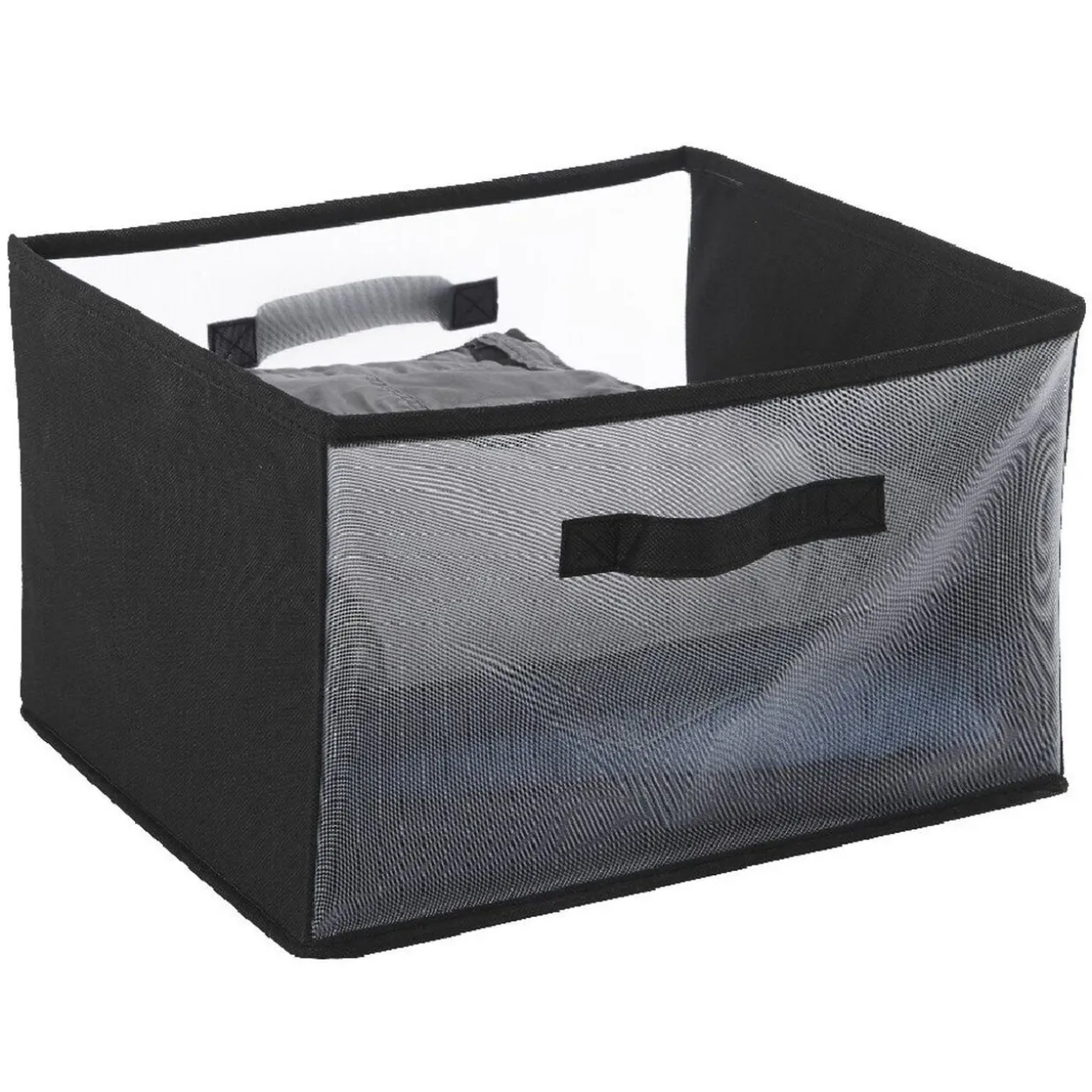 Panière de rangement noire