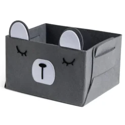 Panière de rangement pour enfant motif animal feutrine 4 modèles