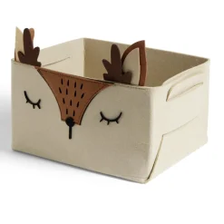 Panière de rangement pour enfant motif animal feutrine 4 modèles