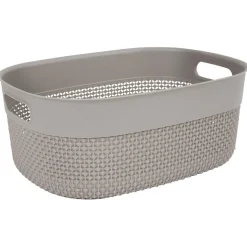 Panière de rangement taupe 12 L